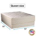 Firm Foam Eurotop Queen Mattress Set with Mattress Protector Q3241