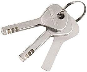 Heavy Duty Padlock, Chrome Plated, Extruded Brass, Hardened Boron Steel Shackle, Pack of 2 X67879