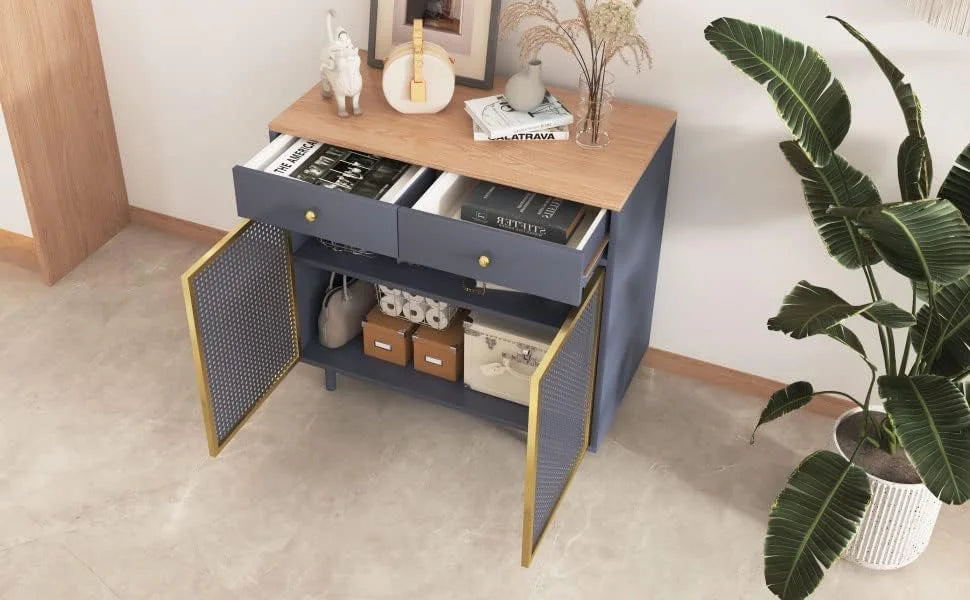 Modern Buffet Sideboard Cabinet with 2 Doors and 2 Drawers M419705