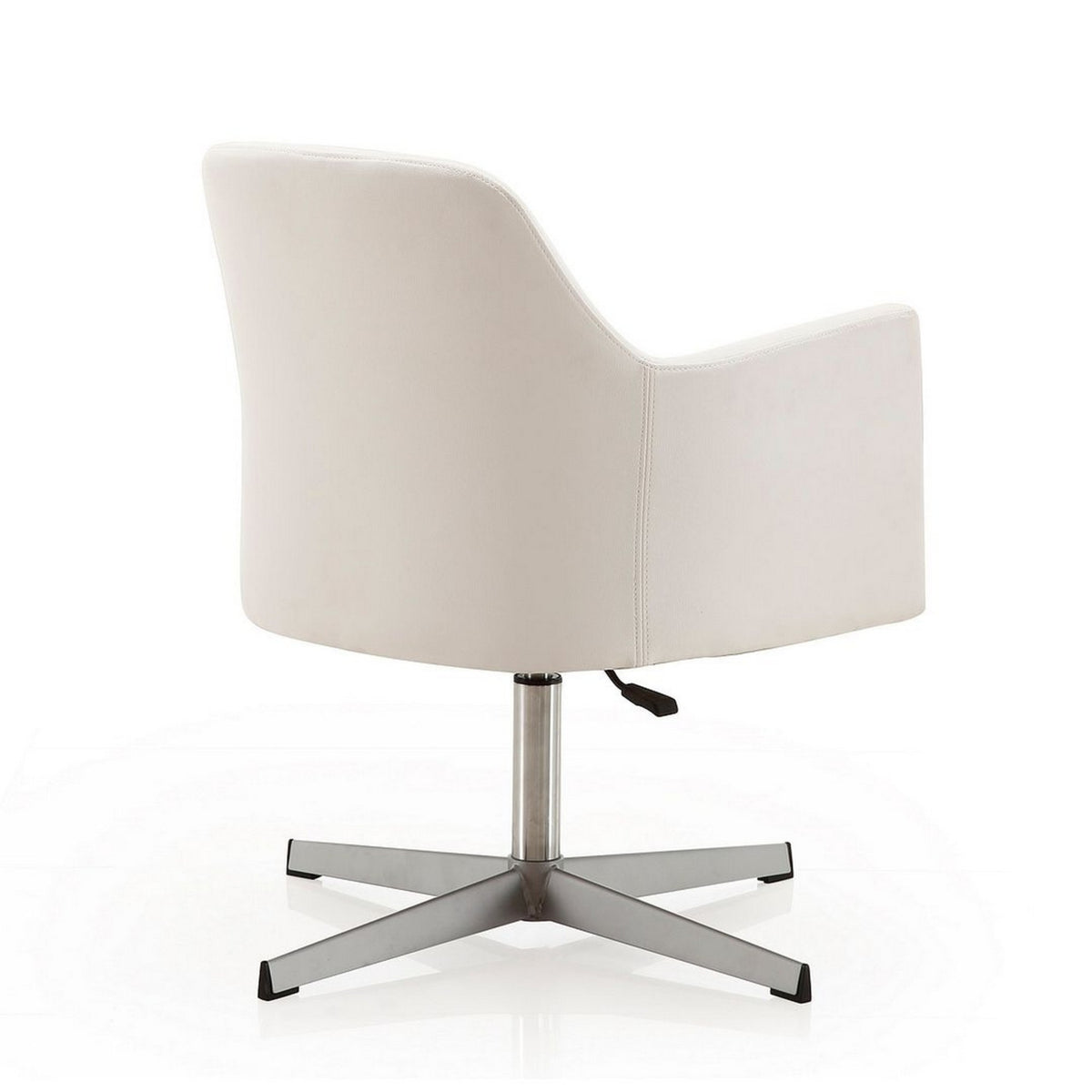 White Faux Leather Accent Chair (Set of 2) B198213