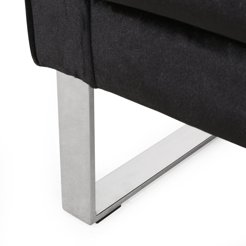 Gray Velvet Club Chair H639840