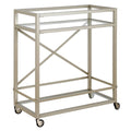 Satin Nickel Bar Cart P326