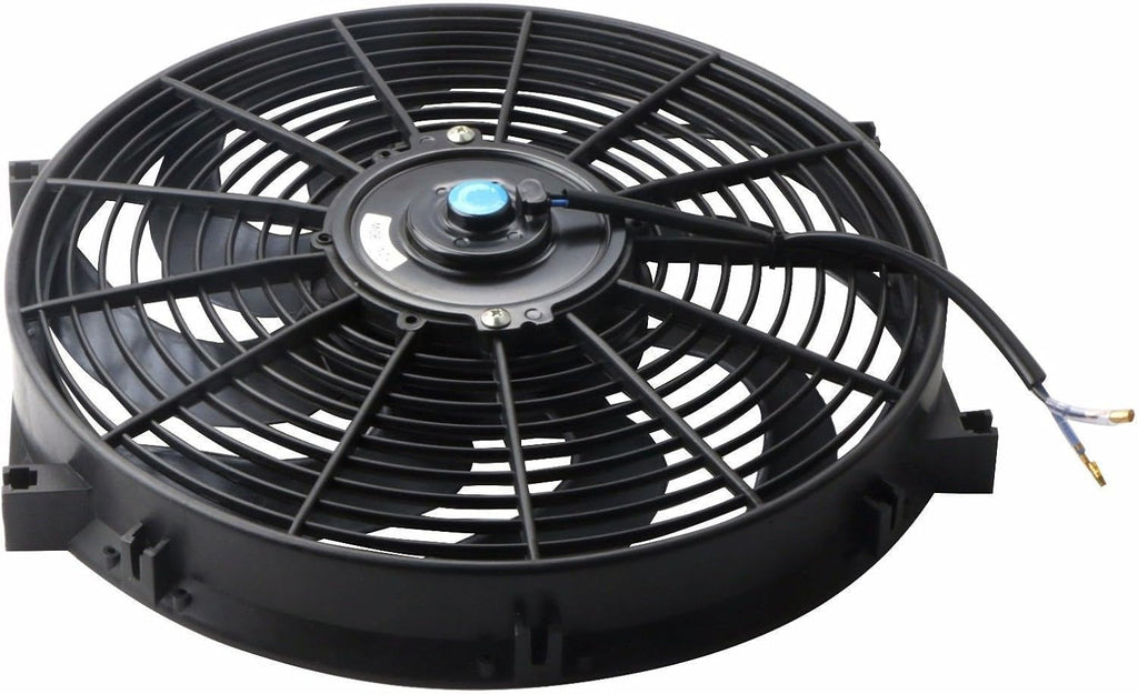 Black 12V Electric Radiator Fan Mounting Kit 14 Inch Set of 2 G4940