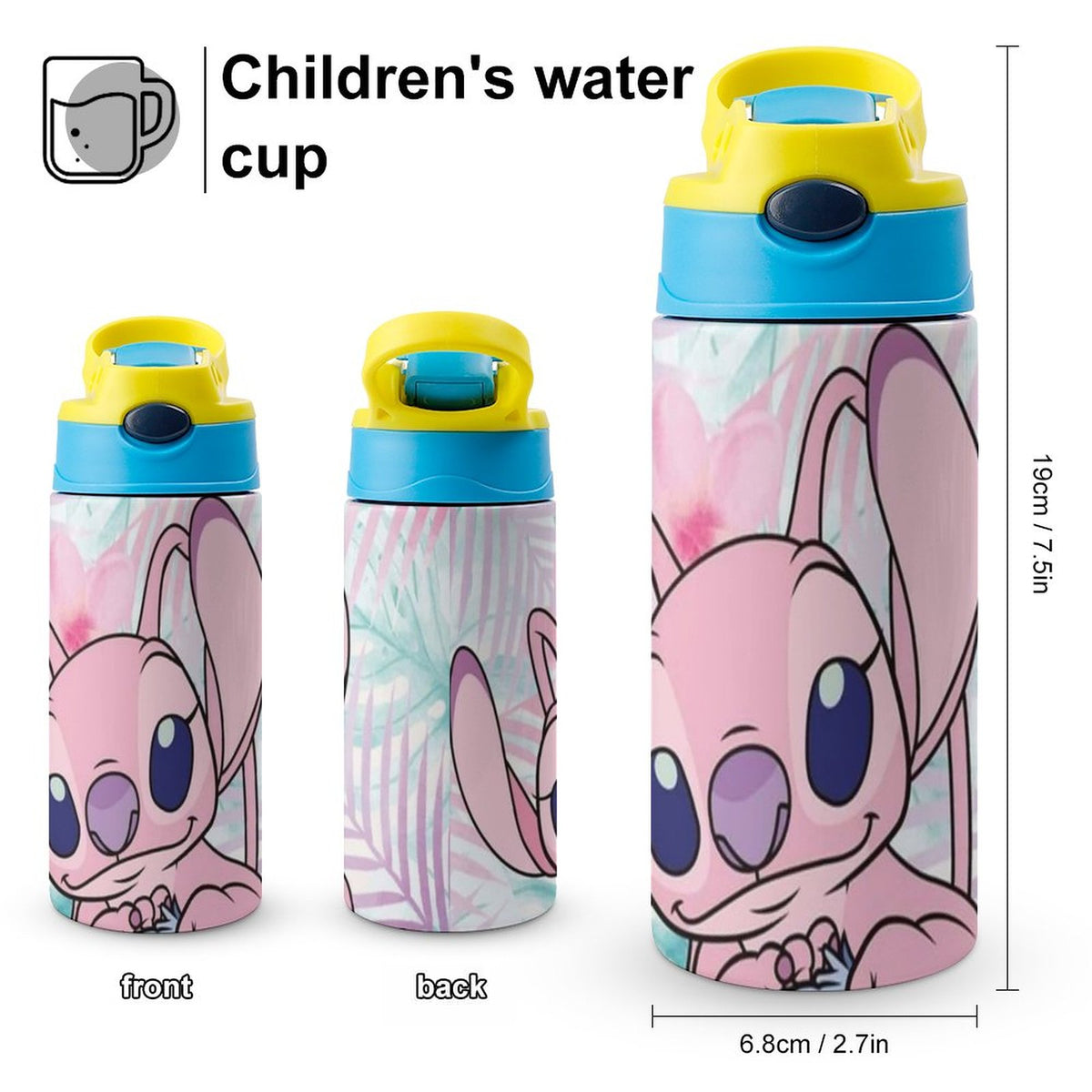 Stainless Steel Vacuum Insulated Water Bottle With Straw Q967