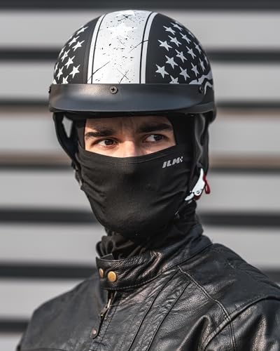 Half Helmet Motorcycle Open Face Sun Visor DOT Approved L771