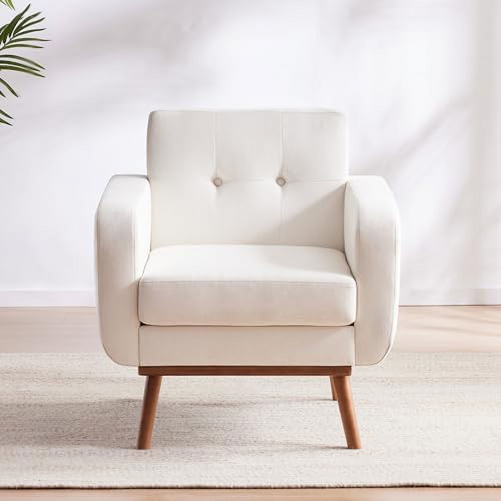 Fabric Accent Chair Button Tufted Upholstered Arm Chair F819182