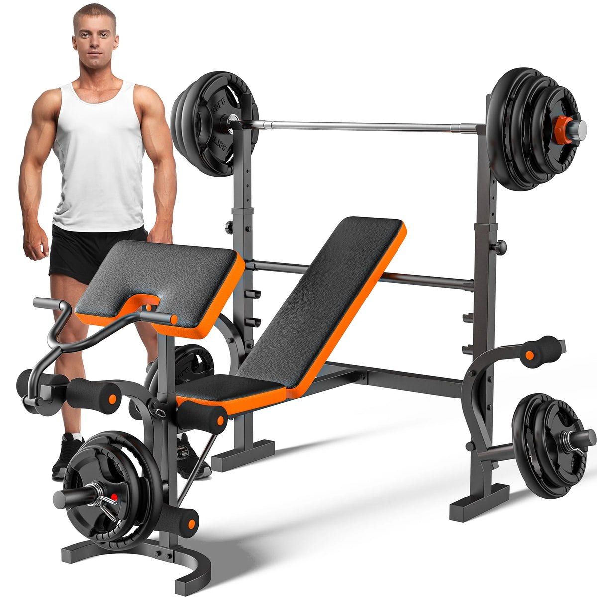 6 Positions Adjustable Foldable Weight Bench R85099