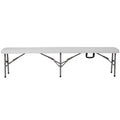 White Plastic Bi-Fold Folding Bench with Carrying Handle S658838