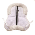 White Sheepskin Half Pad with 4 Shims A631