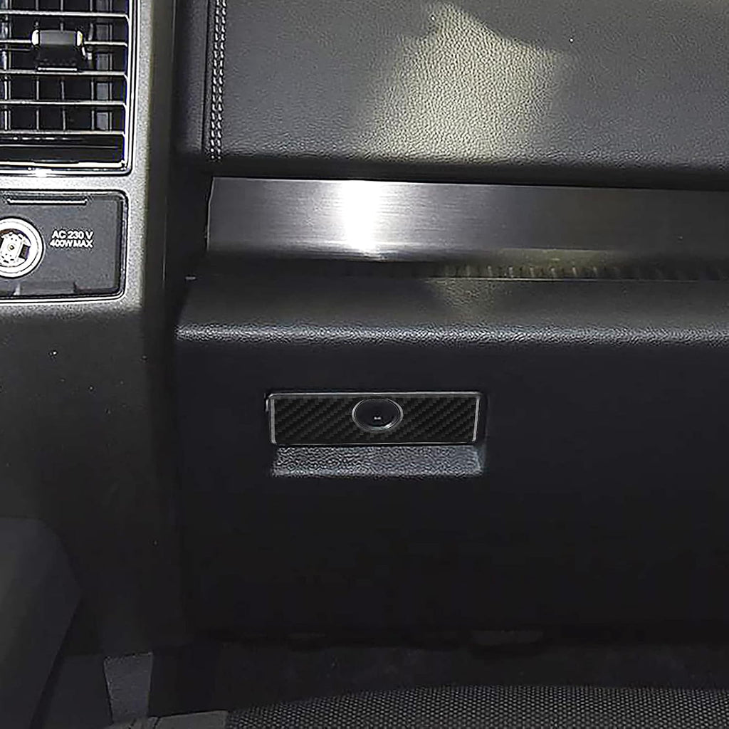 Carbon Fiber Passenger Seat Storage Box Trim Cover F749
