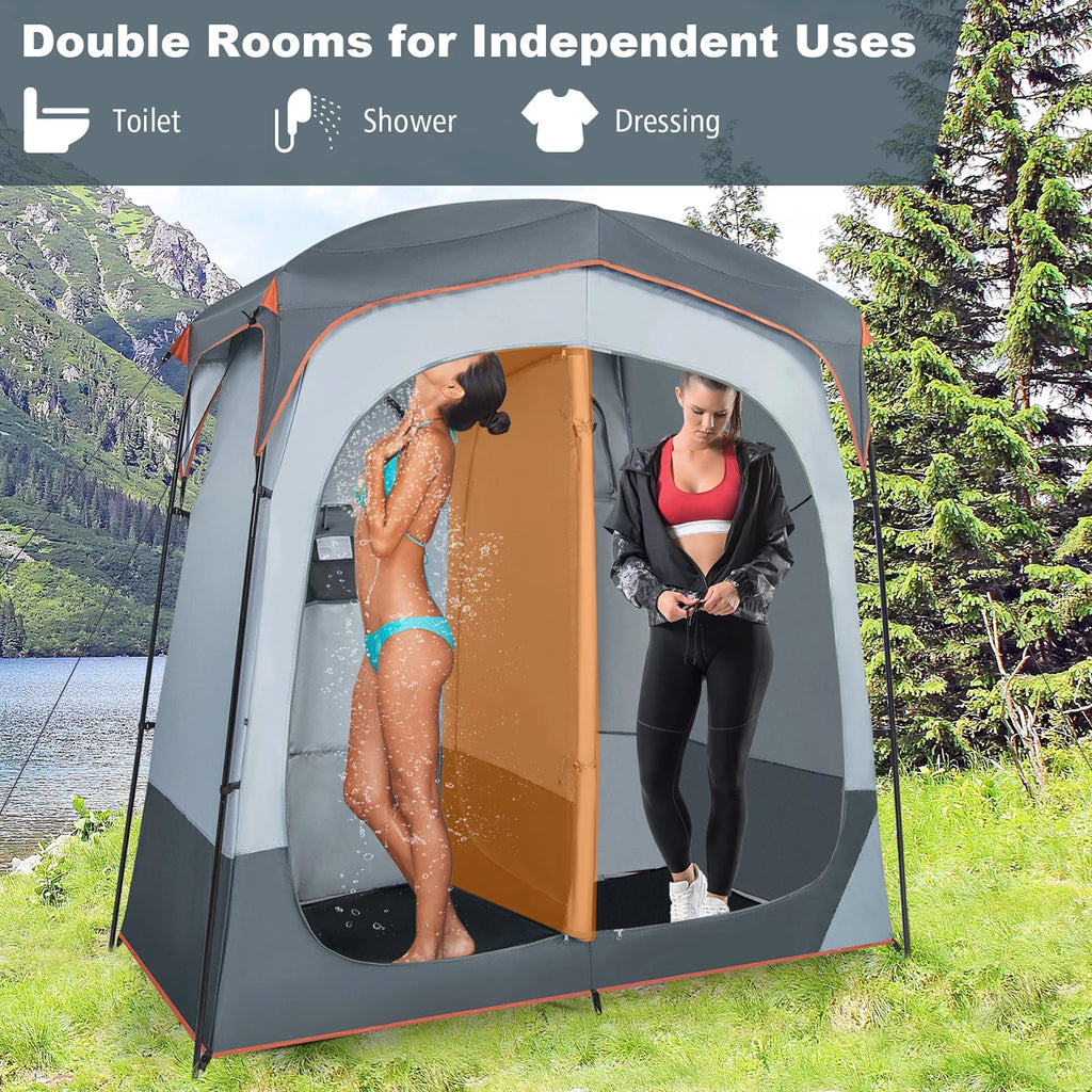 2 Room Oversize Portable Shower Tent R5163