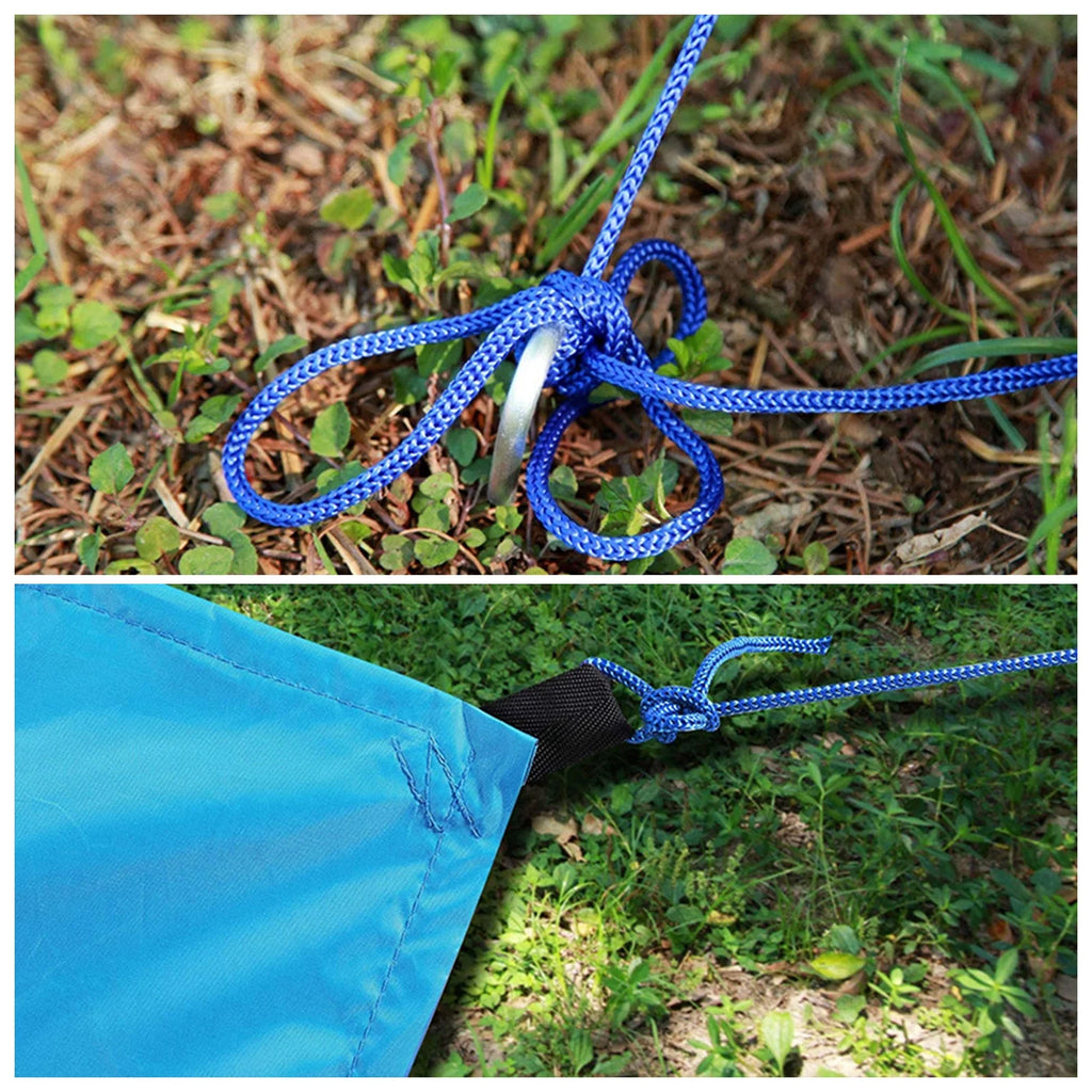 9.8ft Waterproof Camping Tarp Hammock Sunshade Rain Shelter Tarpaulin Canopy O277966