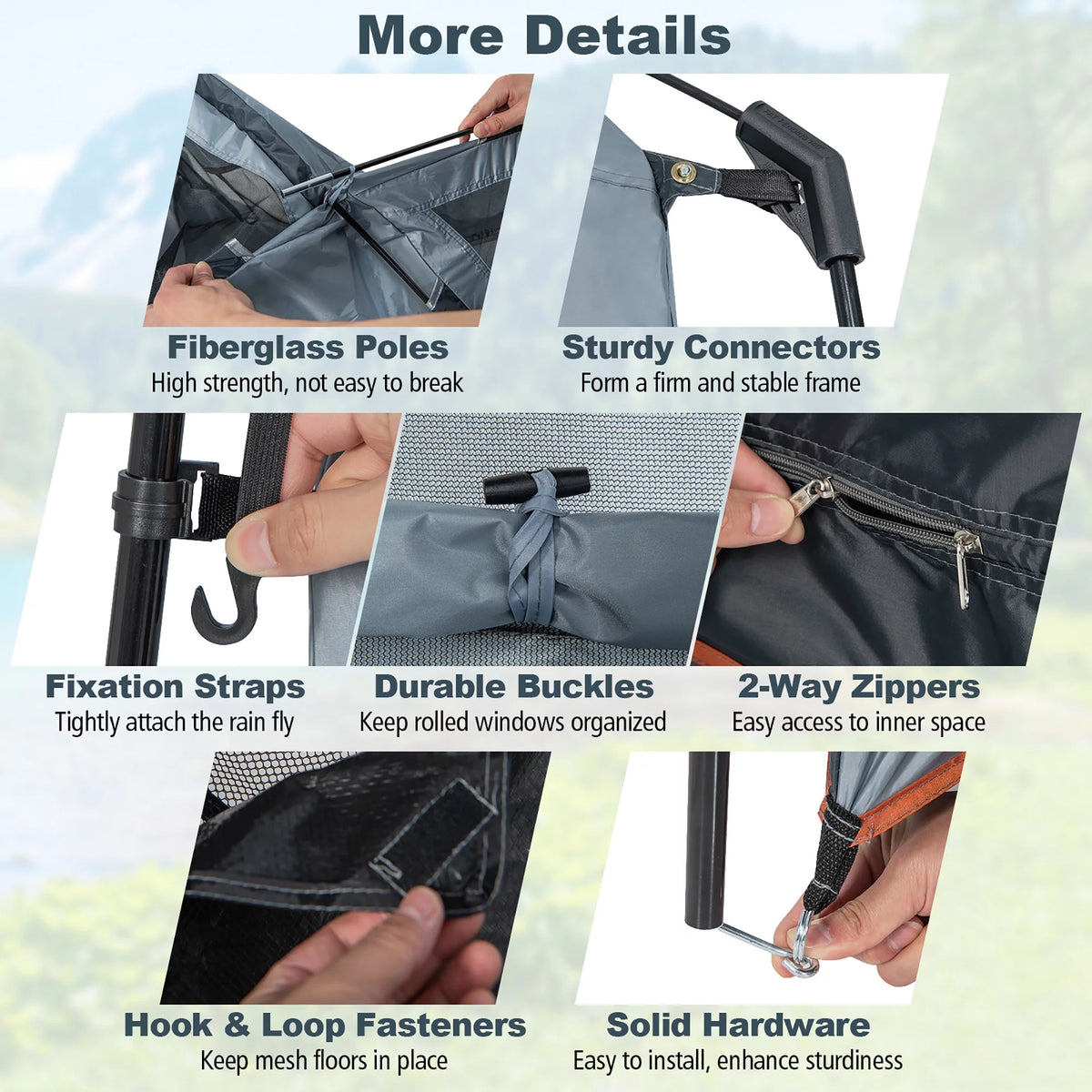 2 Room Oversize Portable Shower Tent R5163