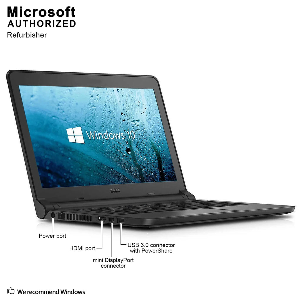 13.3 Business Laptop, Intel 1.6GHZ, 8G DDR3L, 128G SSD, Windows 10 Pro 64 (Reused) M639