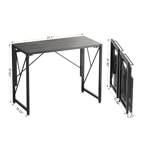Grey Folding Desk 31.5" F98323