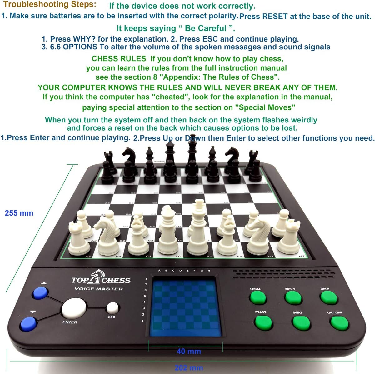 Electronic Voice Chess Computer Teaching System M647063