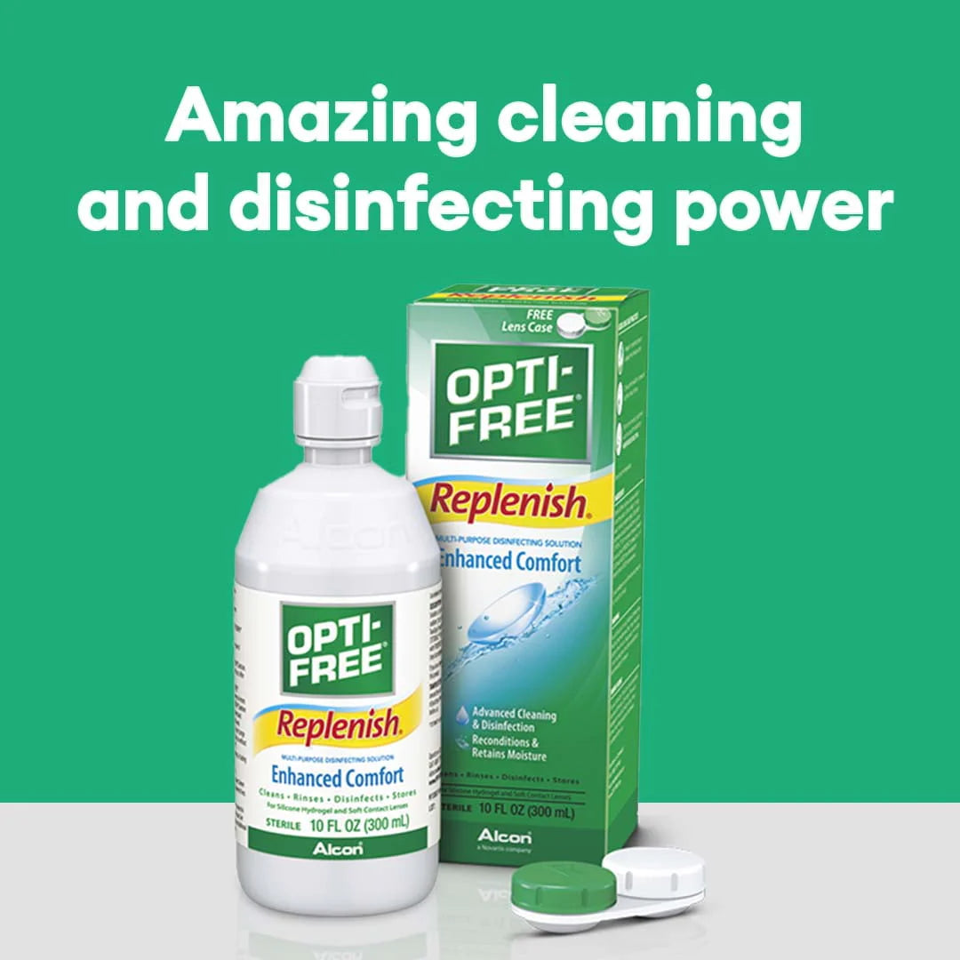 Multipurpose Contact Lens Disinfecting Solution, Two 10oz B781