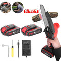 6-inch Cordless Mini Chainsaw with 2 Batteries G34079
