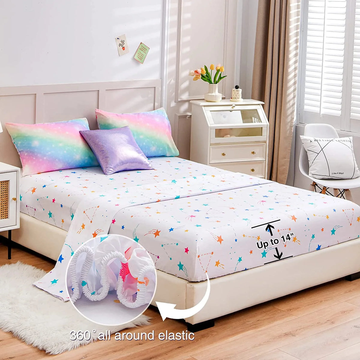 Twin Size 6Pcs Bed in a Bag G817855