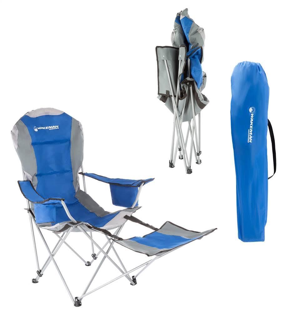 Blue Camp Chair with Footrest G993657