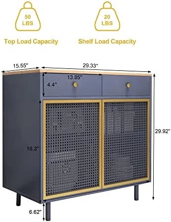 Modern Buffet Sideboard Cabinet with 2 Doors and 2 Drawers M419705