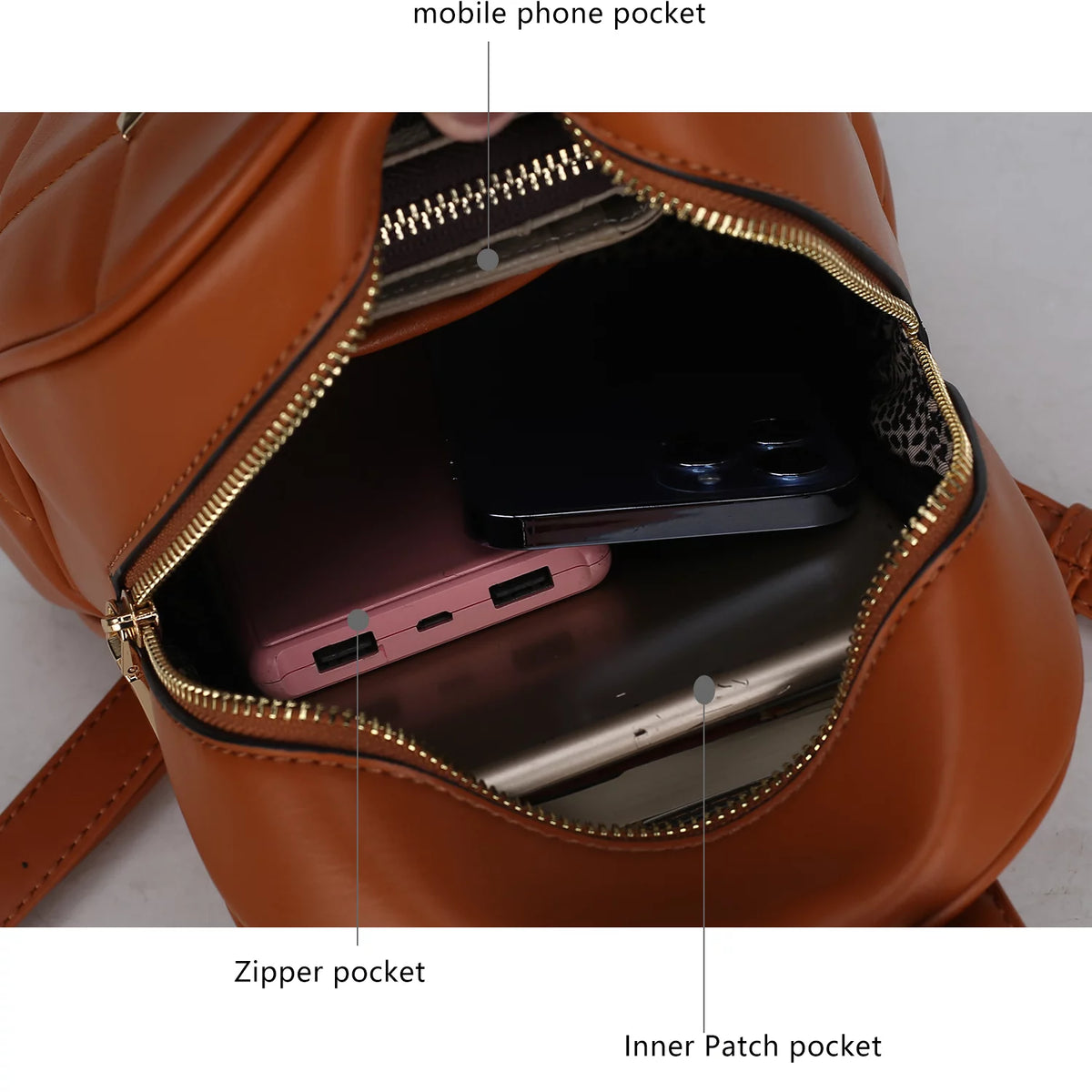 Vegan Leather Medium Backpack J47298