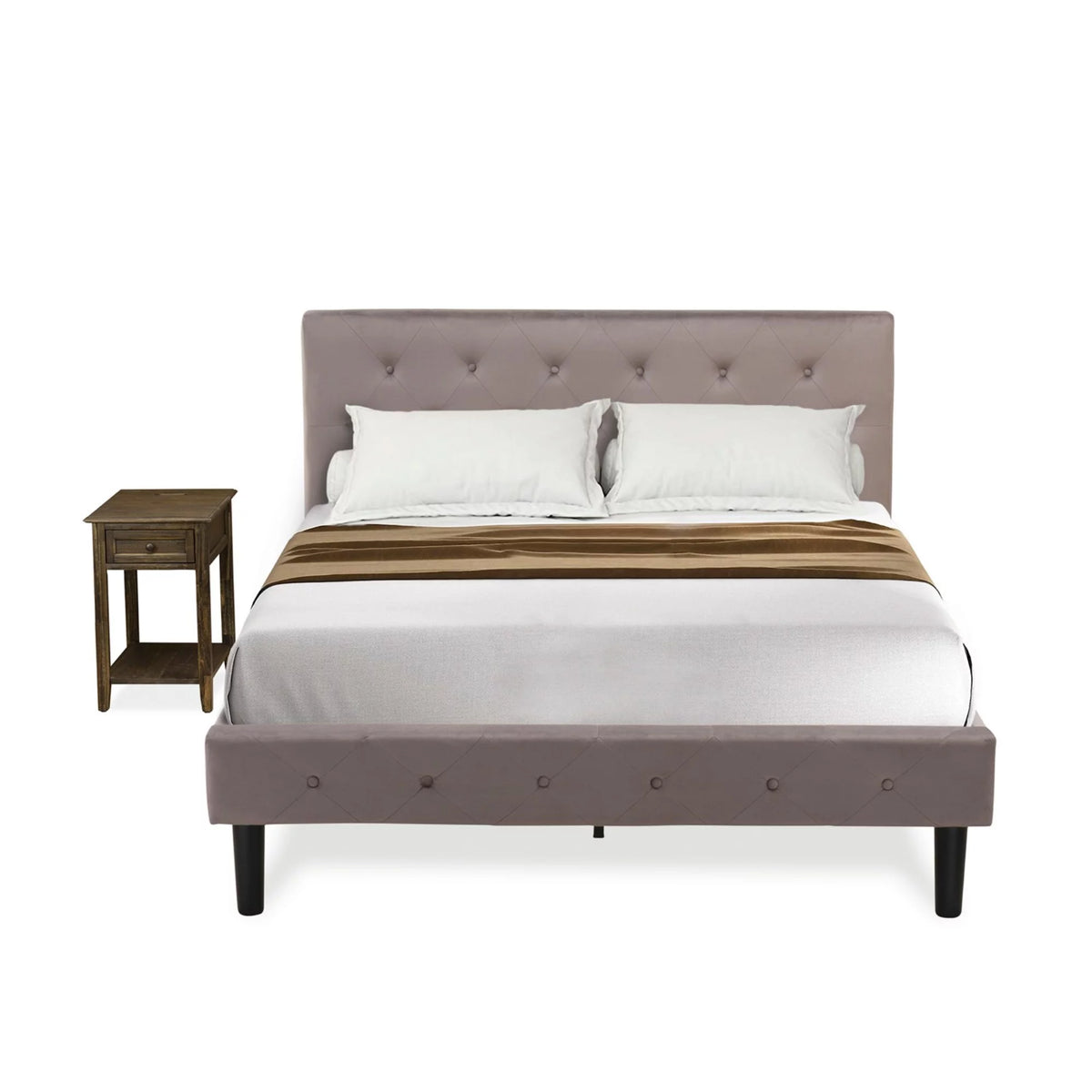 2 Pieces Wood Full Bedroom Set Z91970