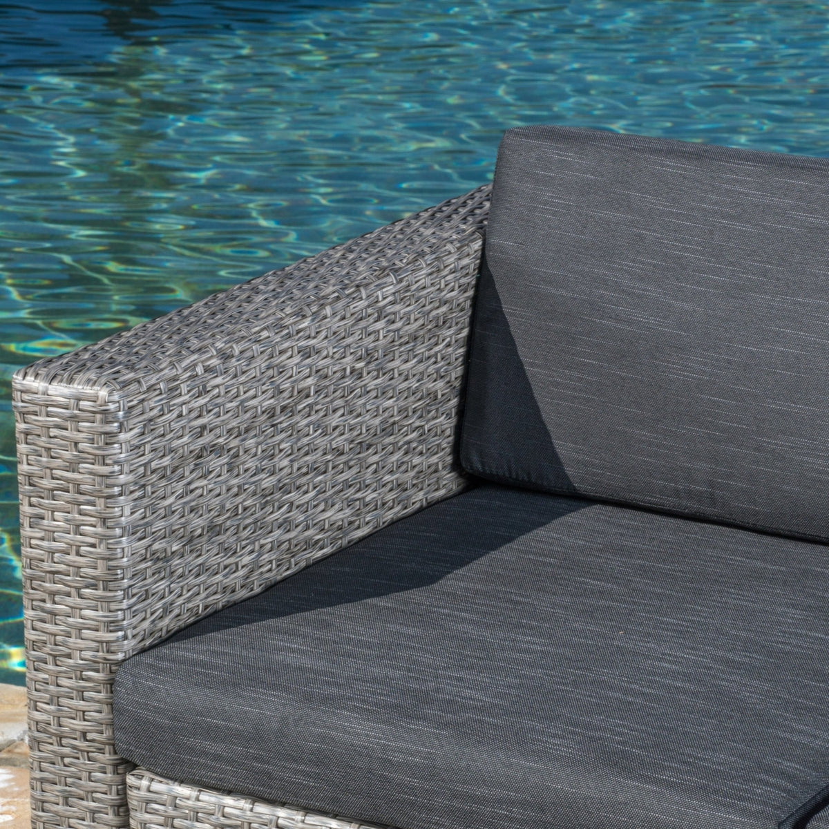 9pc Outdoor Wicker Sectional Sofa Set with Cushions G40340