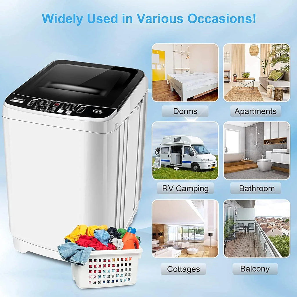 Portable 17.8lbs Fully-Automatic Washing Machine Y262