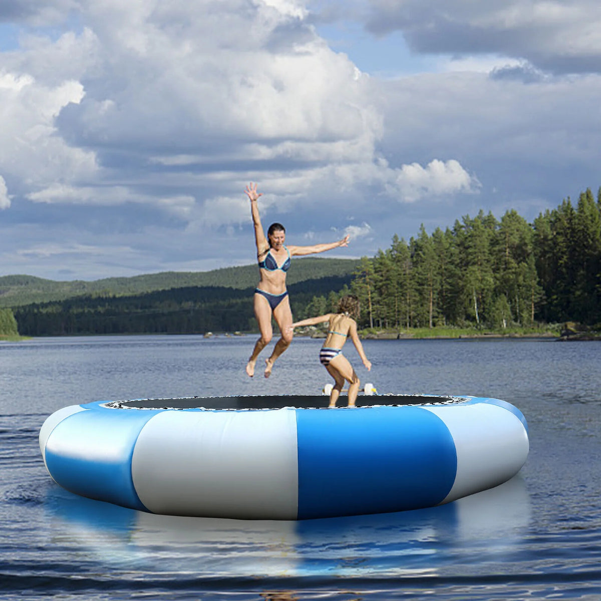 17ft Inflatable Bounce Water Trampoline 400kg 880lbs X517