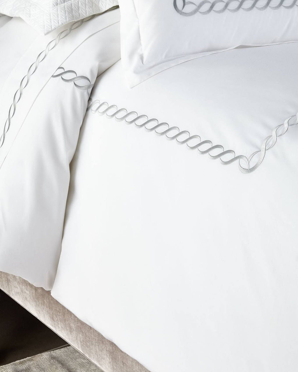 Silver Full-Queen Duvet Cover S24177