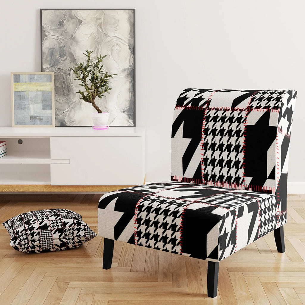 Upholstered Mid-Century Accent Chair Y47322