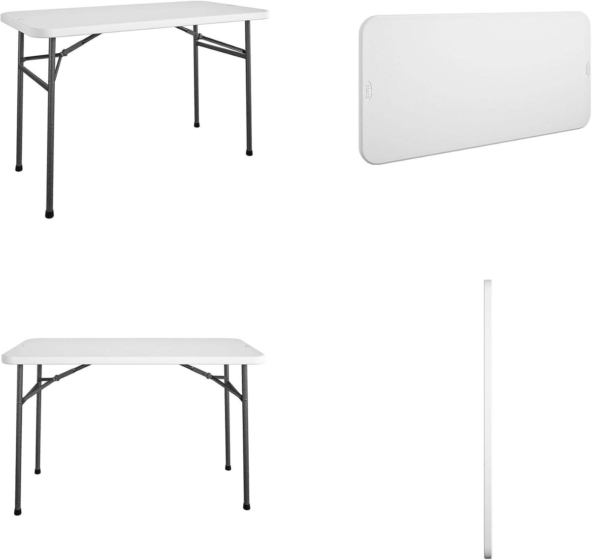 White 4 ft. Folding Utility Table Y651130