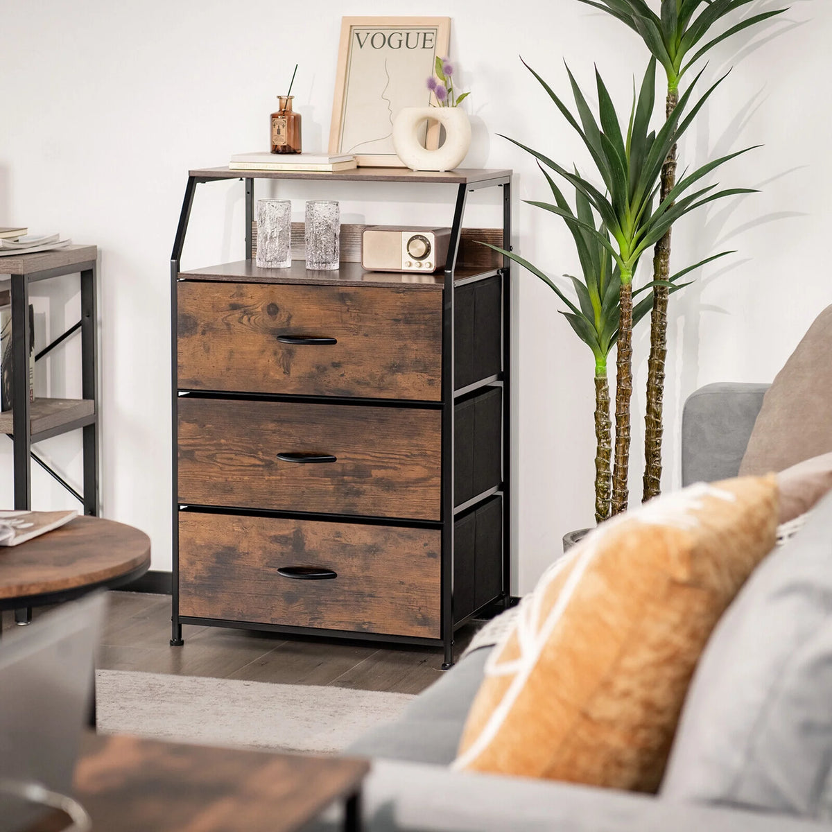 3 Drawer Dresser with Top Shelf N90395
