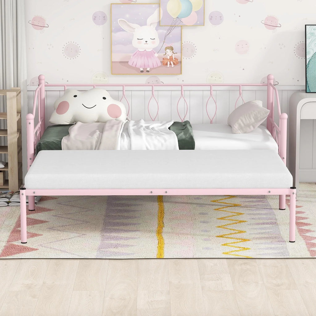 Twin Size Metal Daybed with Trundle B275