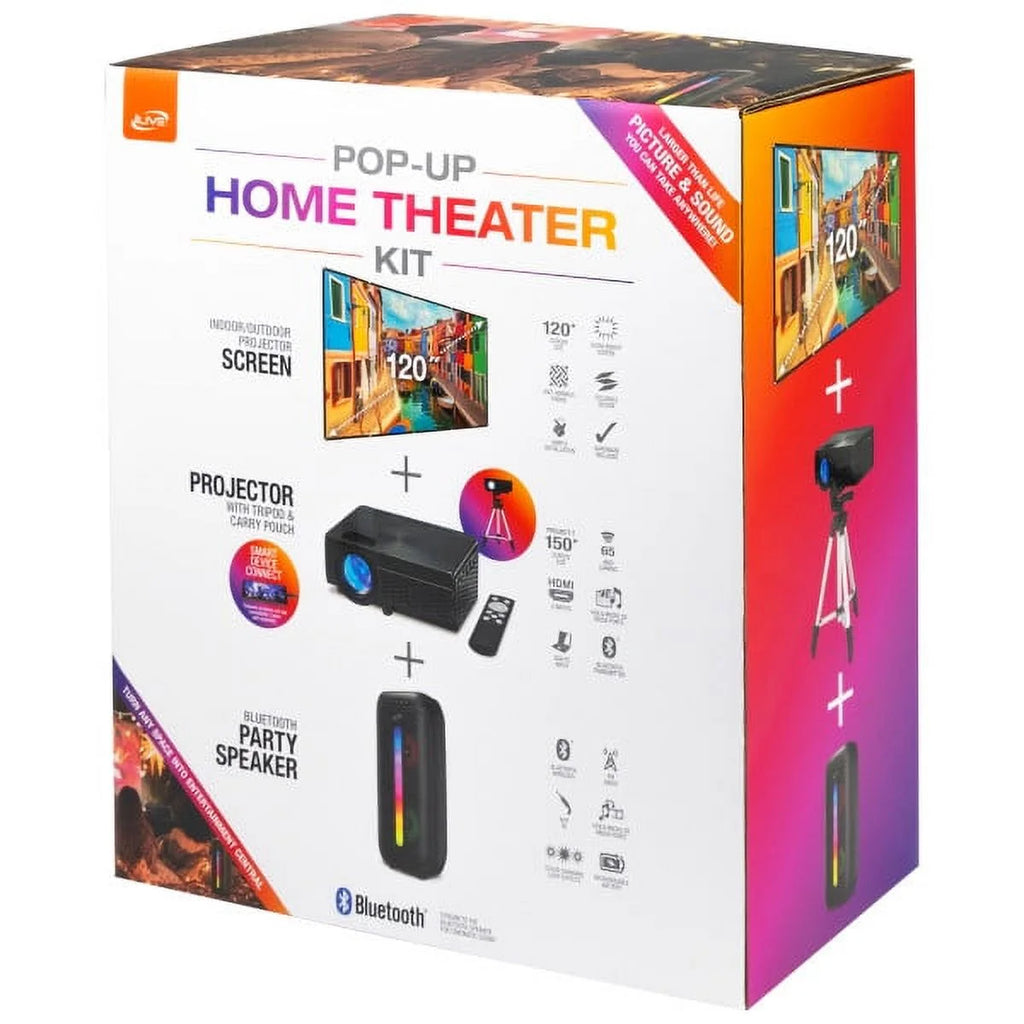 Black Pop-up Movie Theater Kit S1010