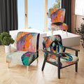 Turquoise Upholstered Accent Chair L163