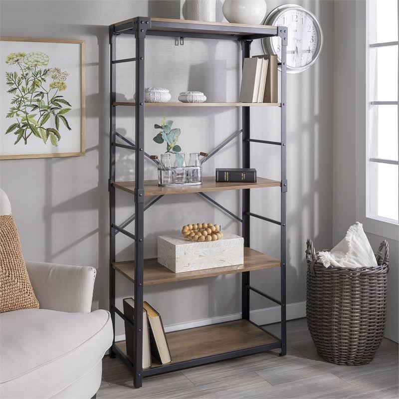 Rustic Oak Bookshelf T35316