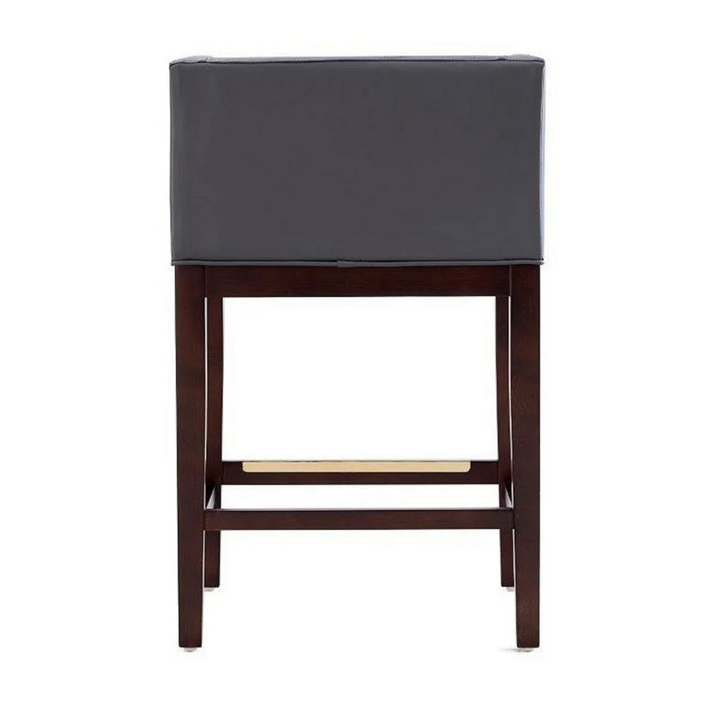 Grey and Dark Walnut Beech Wood Counter Height Bar Stool O227
