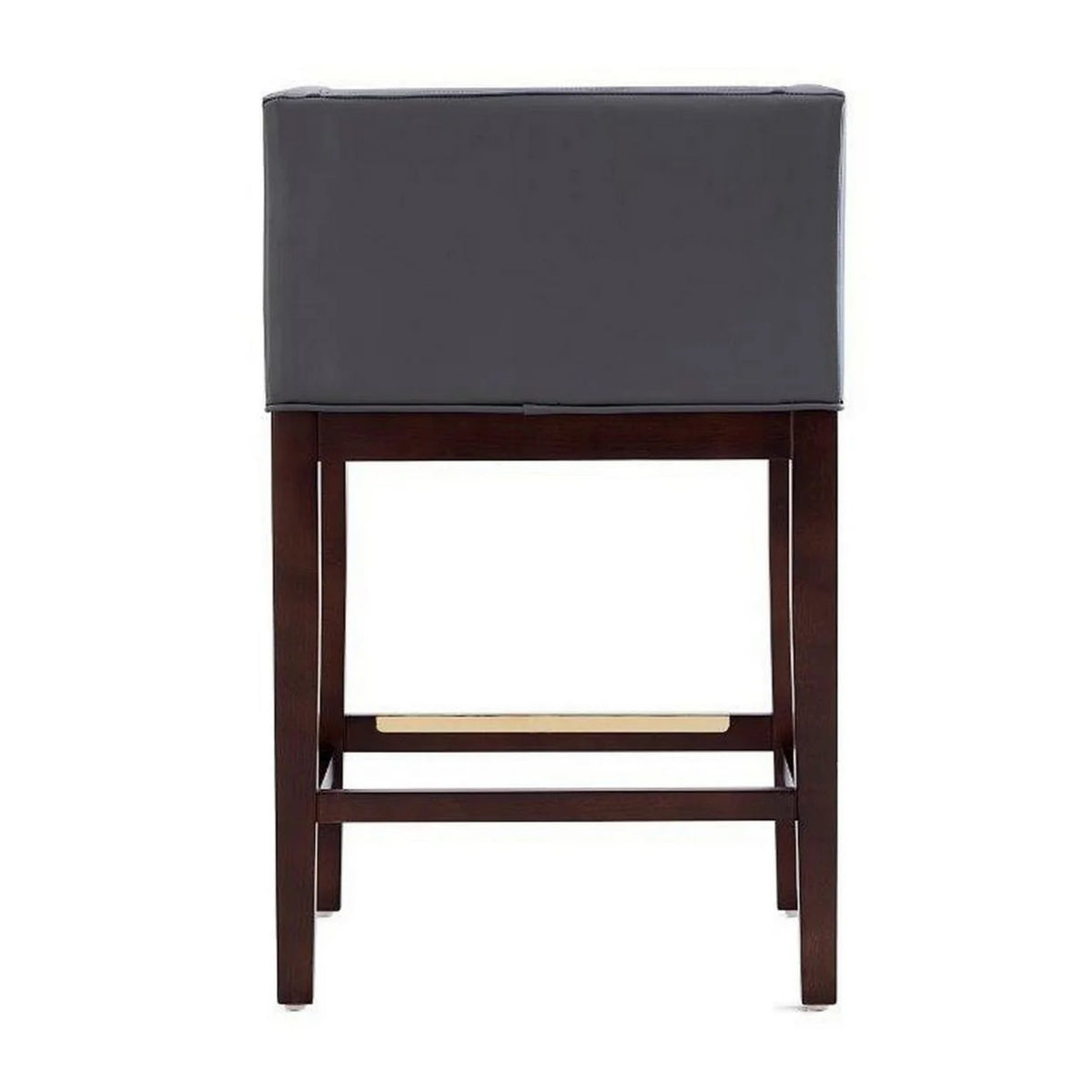 Grey and Dark Walnut Beech Wood Counter Height Bar Stool O227