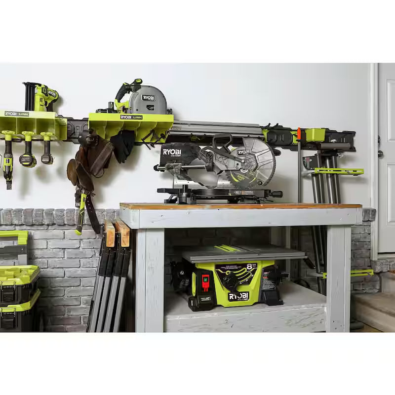18V Brushless Cordless 10 in. Sliding Compound Miter Saw Kit with Battery, Charger, and Stand O23574