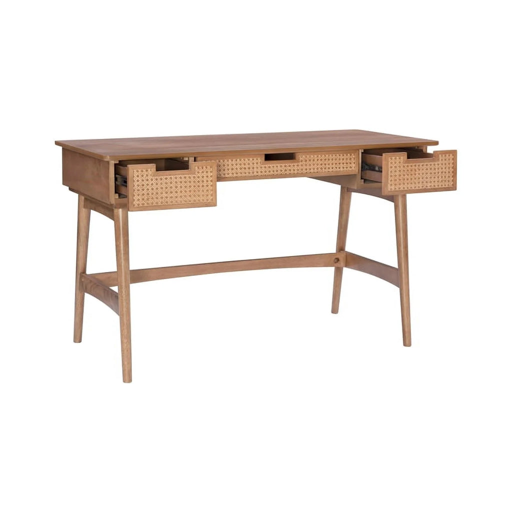 Modern Rubberwood MDF Wood Desk V54326