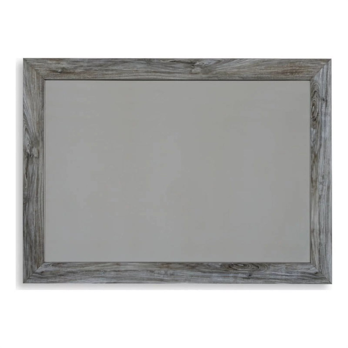 Wood Bedroom Mirror in Smoky Gray Q7604