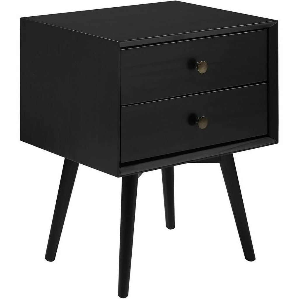 Black 2-Drawer Nightstand I90984