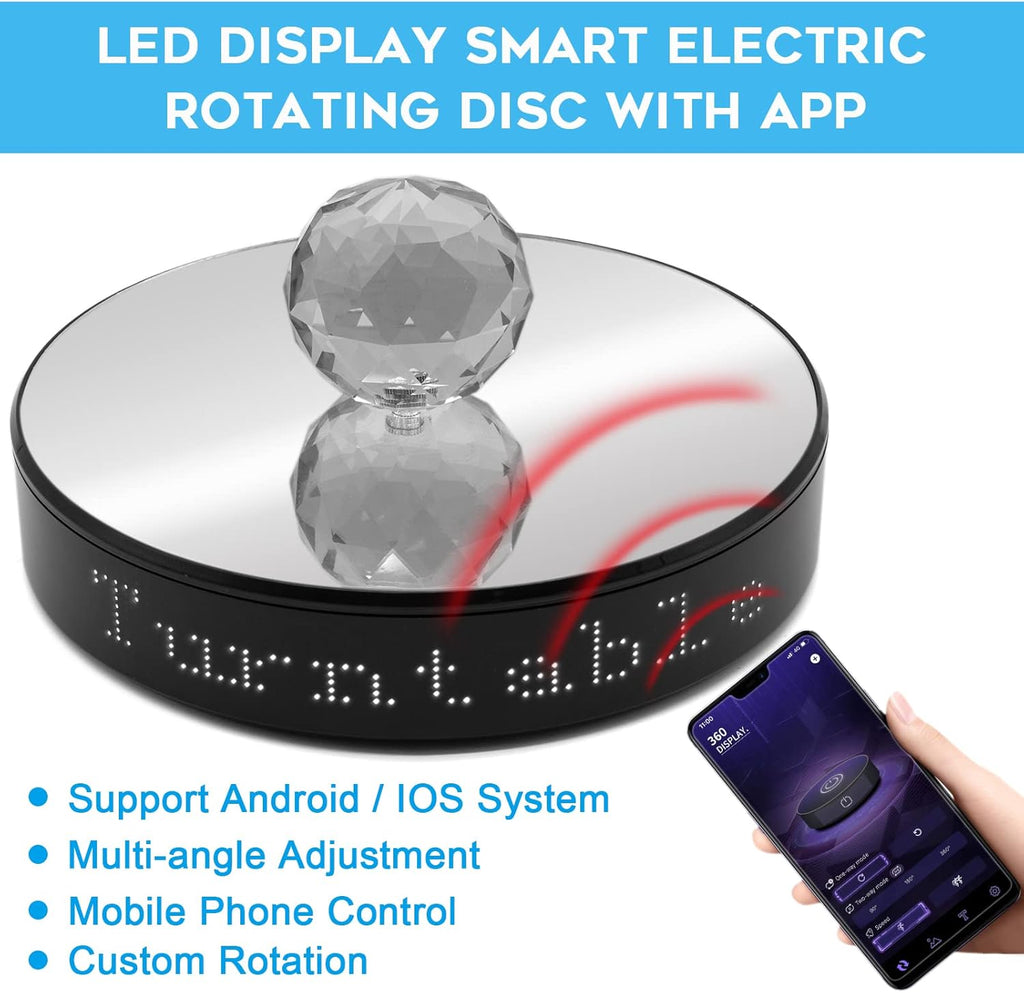 White Light Smart Rotating Turntable Display Stand V8221
