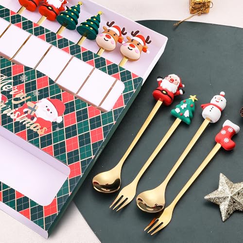 4 Pack Stainless Steel Forks and Spoons Set C7280