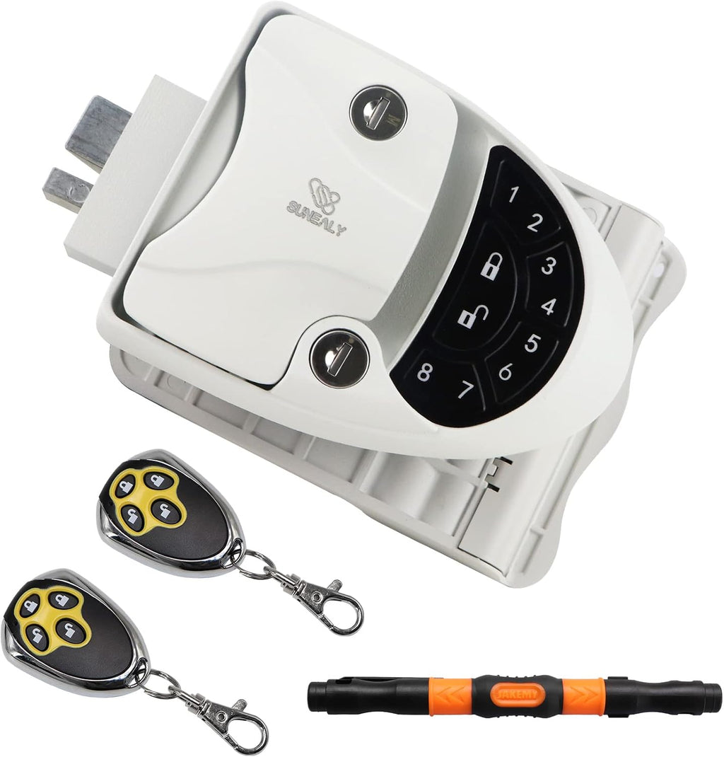 RV Keyless Entry Door Lock with 2 Fobs and Backlit Keypad R2166