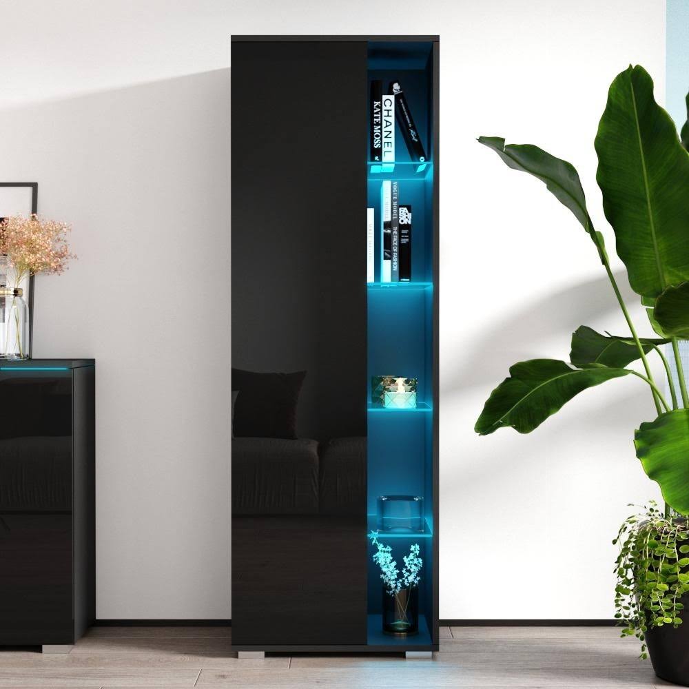 Gray Bookcase V435