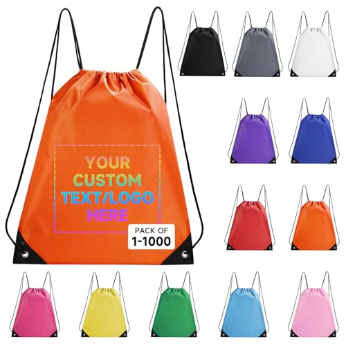 Black Drawstring Backpack 50 Pack W3026