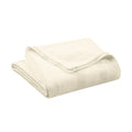 100% Cotton Twin Size Blanket (90 x 66 Inch, White) L982